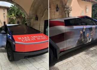 Trump recibe una Cybertruck de Tesla totalmente personalizada