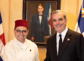 Abinader se reúne con el ministro de Exteriores del Reino de Marruecos