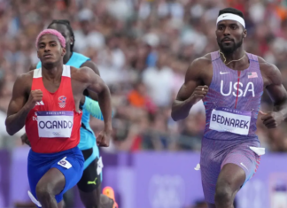 Alexander Ogando clasifica a la final de los 200 m en París