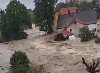 Una presa se rompe tras inundaciones en Polonia