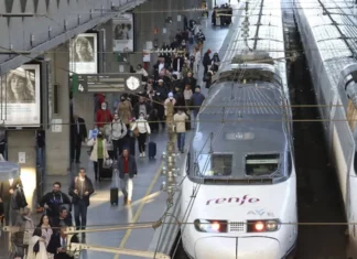 Descarrila un tren en España por las fuertes lluvias