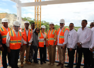 Vicepresidenta Raquel Peña supervisa construcción presa Boca de los Ríos