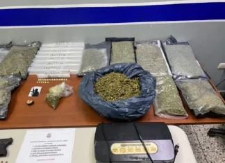 Apresan cuatro y ocupan más de seis mil gramos de marihuana