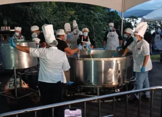 Majarete realizado en Cotuí pesó 859 kilos buscando establecer un Récord Guinness
