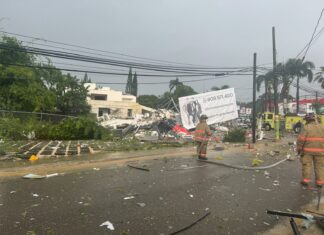 Varios heridos por explosión de un tanque de gas en Sosúa