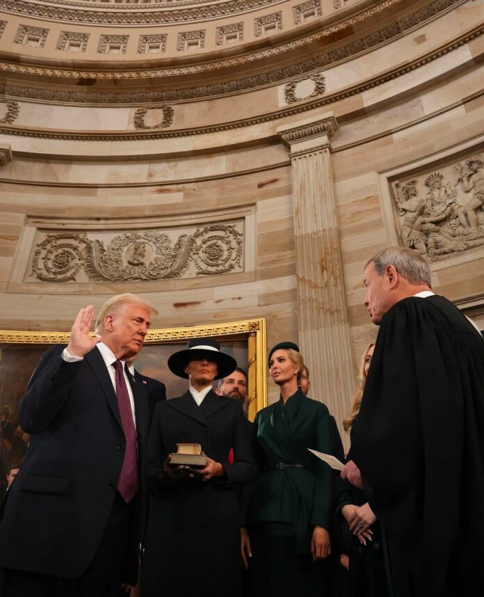 Las mejores fotos de la histórica investidura de Donald Trump