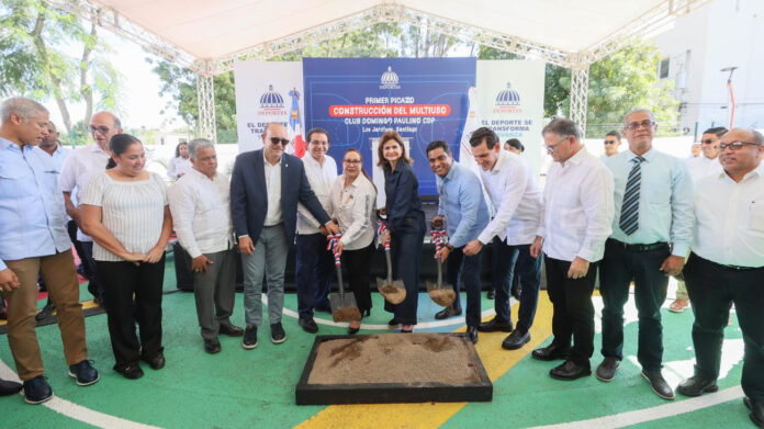 Raquel Peña encabeza actos para el remozamiento de instalaciones deportivas en Santiago