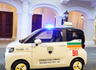 Digesett incorpora vehículo eléctrico para la seguridad vial en la Zona Colonial