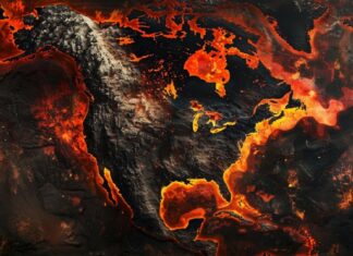América del Norte se hunde hacia el manto de la Tierra