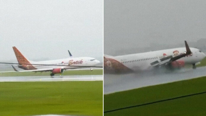 Un avión de pasajeros casi se estrella por mal tiempo