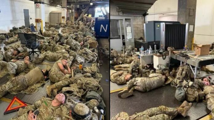 gobernador de California arremete contra Trump y publica fotos de soldados durmiendo en el suelo