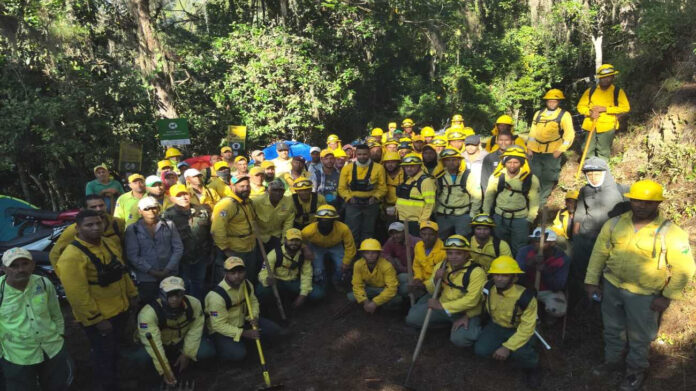 Medio Ambiente avanza en liquidación de incendio al norte del Parque Nacional Armando Bermúdez