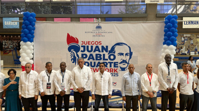 Ministro Kelvin Cruz deja iniciados los Juegos Juan Pablo Duarte, en Nueva York