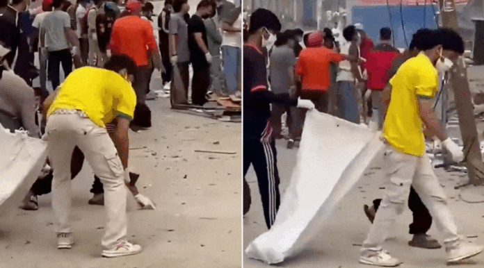 Manifestantes limpian las calles tras violentas protestas en Nepal