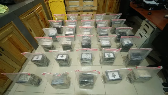DNCD arresta a cinco hombres e incauta 150 paquetes de cocaína en Azua