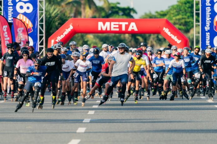 Atletas celebran con éxito la tercera edición Maratón de Patinaje