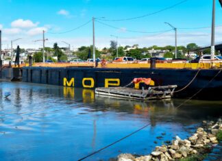 MOPC anuncia cierre del Puente Flotante este sábado por paso de embarcaciones