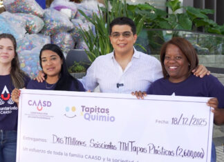 Caasd recolecta 2.6 millones de tapitas para apoyar tratamientos de quimioterapia infantil