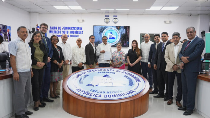 COE presenta los resultados del Sistema Nacional de Alerta Temprana Multiamenaza para RD