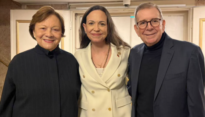 Así fue el reencuentro entre María Corina Machado y Edmundo González en Oslo