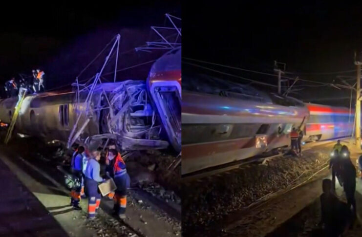 Nombran la posible causa del siniestro de 2 trenes que ha dejado 39 muertos en España