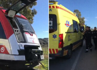 Tren choca contra una grúa en el tercer accidente ferroviario en España en menos de una semana