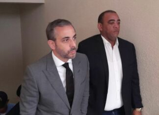 Hermanos Espaillat llegan al Palacio de Justicia para audiencia de peritaje del Jet Set