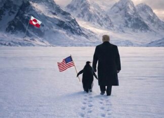 «Abraza al pingüino»: La imagen de Trump que publica la Casa Blanca en medio de la crisis de Groenlandia