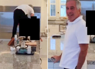 Perturbadoras imágenes de Jeffrey Epstein persiguiendo a dos chicas