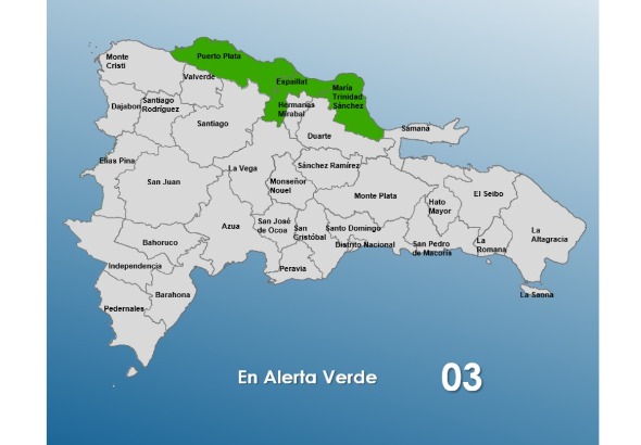 Provincias en alerta