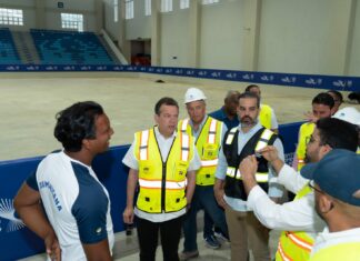 Ministro Bisonó supervisa avances de obras deportivas en el Parque del Este para los Juegos SD2026