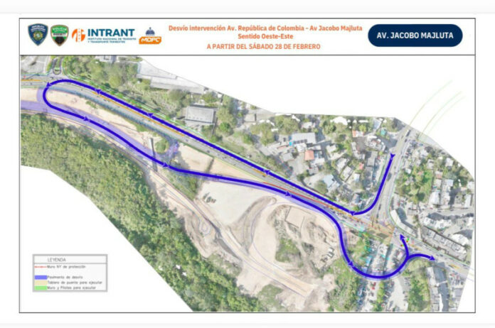 Cerrarán de manera parcial intersección de las avenidas República de Colombia y Jacobo Majluta