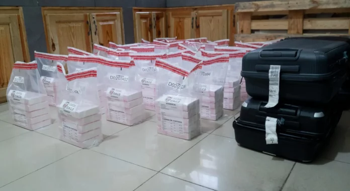 DNCD decomisa 150 paquetes de cocaína en el Aeropuerto de Punta Cana