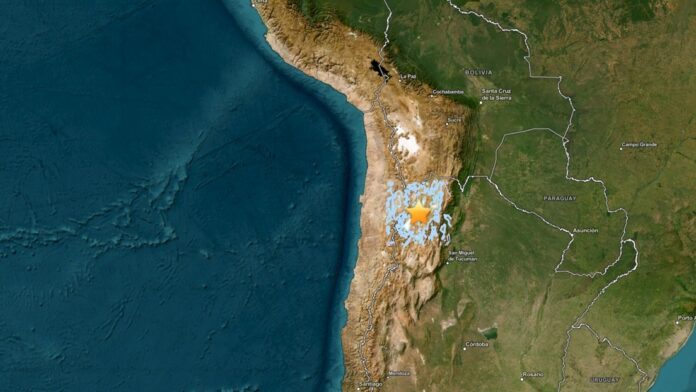 Un sismo de 5,8 sacude el norte de Argentina