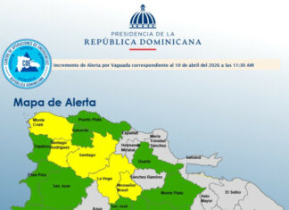 El Gran Santo Domingo más 17 provincias en alerta por vaguada este fin de semana