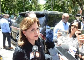 Raquel Peña defiende acciones del Gobierno ante críticas de Leonel por falta de aviso de lluvias