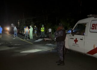 Accidente de motocicletas deja dos muertos y un herido en Bayaguana