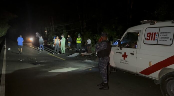 Accidente de motocicletas deja dos muertos y un herido en Bayaguana