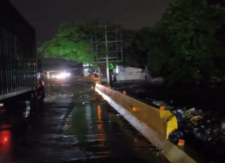 DIGESETT restringe el paso en la autopista Duarte por desbordamiento del río Lebrón
