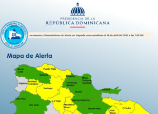 COE vuelve a colocar el Gran Santo Domingo y a otras 12 provincias en alerta amarilla