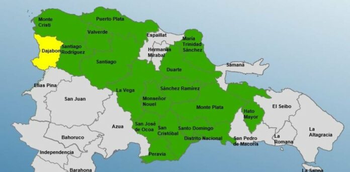 COE modifica las alertas para 18 provincias por vaguada
