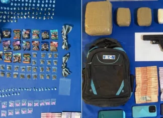 DNCD incauta más de cinco mil gramos de drogas y dos pistolas en Higüey