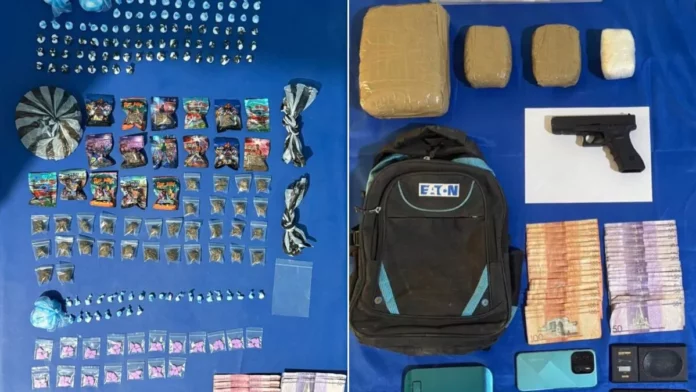 DNCD incauta más de cinco mil gramos de drogas y dos pistolas en Higüey