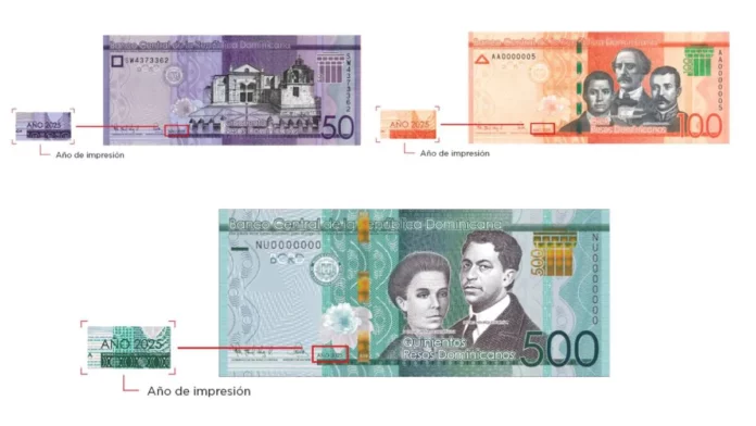 BCRD pondrá en circulación nuevos billetes de RD$50, RD$100 y RD$500