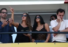 Kim Kardashian debuta en el paddock de la Fórmula 1 para apoyar a su novio Lewis Hamilton