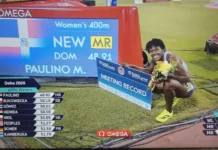 Marileidy Paulino gana en Doha y fija récord del meeting con 48.91