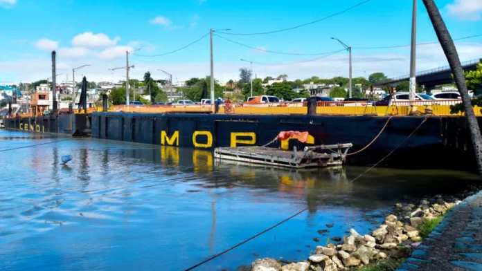 MOPC anuncia cierre temporal del Puente Flotante este sábado por paso de embarcación