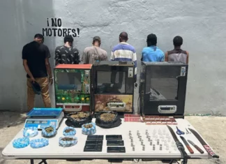 Ocupan tragamonedas, drogas y cigarrillos durante operativo en Capotillo