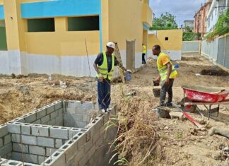 Terminación de Escuela Básica Cancino Adentro en SDE avanza de manera acelerada; estará lista para el próximo año escolar