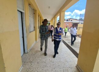 Infraestructura Escolar da toques finales a construcción de nuevo Liceo en Guayajayuco, Elías Piña para incorporarlo al nuevo año escolar